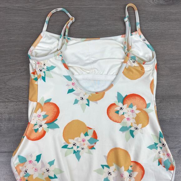 Kate Spade New York Cream Oranges Print One Piece Swimsuit Sz.M - Picture 9 of 14